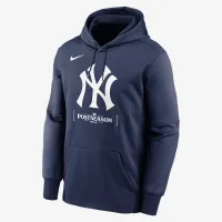 New York Yankees 2024 Postseason Authentic Collection Men’s Nike Therma MLB Pullover Толстовка з капюшоном блакитний