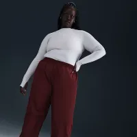 Nike Windrunner жіноча З високою талією Woven Open-Hem Pants (великі розміри) колір червоний
