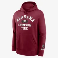 Alabama Crimson Tide Legacy Club Foundational мужские Nike College Pullover Толстовка с капюшоном цвет красный