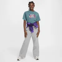 Nike Sportswear Club Fleece Girls' Wide-Leg Pants цвет серый