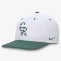 Colorado Rockies Bicoastal 2-Tone Pro чоловічі Nike Dri-FIT MLB Adjustable Hat колір білий