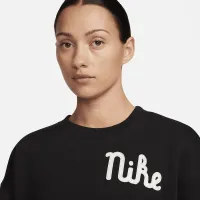 Nike Sportswear Phoenix Fleece женская оверсайз Crew-Neck свитшот цвет черный
