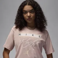 Nike Jordan Flight Heritage женская Graphic футболка Pink