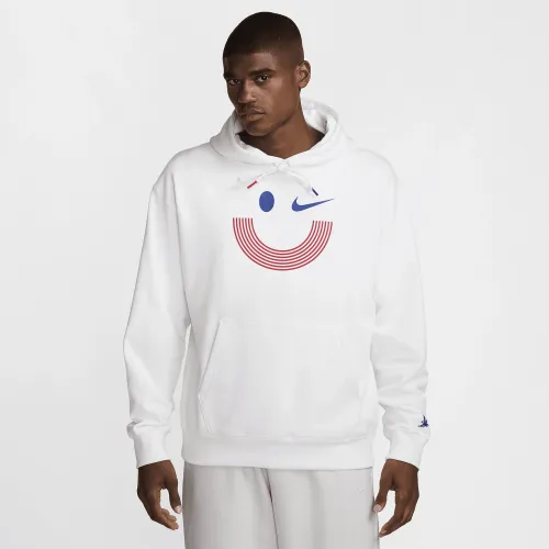 USA Solo Swoosh чоловічі Nike Pullover Толстовка з капюшоном колір білий