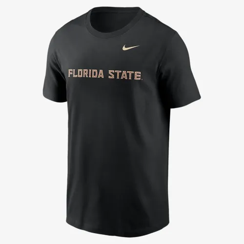 Florida State Seminoles Primetime Wordmark чоловічі Nike College футболка колір чорний
