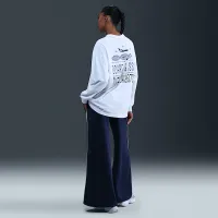 Nike Sportswear женская Mid-Rise Wide-Leg спортивные штаны синий