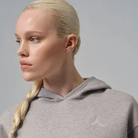 Nike Jordan Brooklyn Fleece женская Pullover Толстовка с капюшоном цвет серый