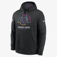 Los Angeles Rams Crucial Catch Club чоловічі Nike NFL Pullover Толстовка з капюшоном колір чорний