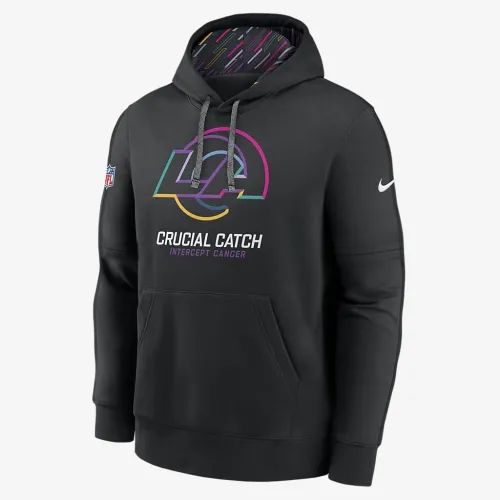 Los Angeles Rams Crucial Catch Club чоловічі Nike NFL Pullover Толстовка з капюшоном колір чорний