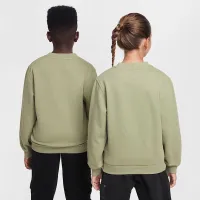 Nike Sportswear Club Fleece Big детские свитшот цвет зеленый