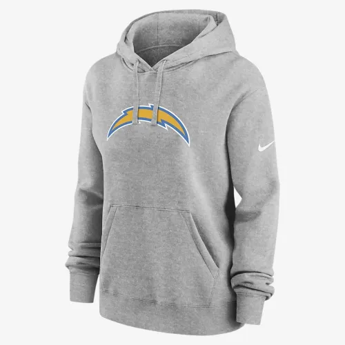 Los Angeles Chargers Club жіноча Nike NFL Pullover Толстовка з капюшоном колір сірий
