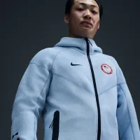 USOPC Tech Fleece Windrunner чоловічі Nike Full-Zip Толстовка з капюшоном блакитний