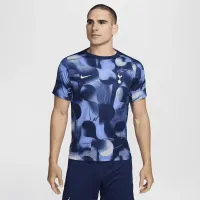 Tottenham Hotspur Academy Pro мужские Nike Dri-FIT Soccer Short-Sleeve Pre-Match Top синий