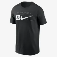 Oakland Athletics Fashion мужские Nike MLB футболка цвет черный