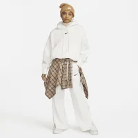 Nike Sportswear Phoenix Fleece женская Over-оверсайз Pullover Толстовка с капюшоном цвет белый