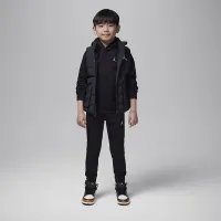 Nike Jordan MJ Brooklyn Fleece Little детские 2-Piece Pullover Толстовка с капюшоном набор цвет черный
