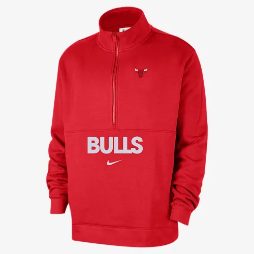 Chicago Bulls Club Courtside чоловічі Nike NBA 1/2-Zip Top колір червоний