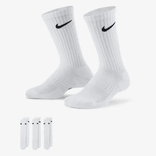 Nike Everyday детские Cushioned Crew носки (3 пары) цвет белый