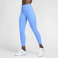 Nike Universa жіноча Medium-Support З високою талією 7/8 лосіни з кишенямиблакитний