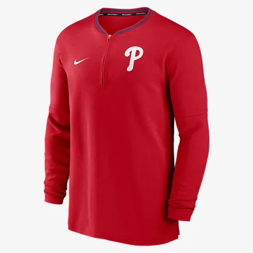 Philadelphia Phillies Authentic Collection чоловічі Nike Dri-FIT MLB 1/2-Zip Long-Sleeve Top колір червоний