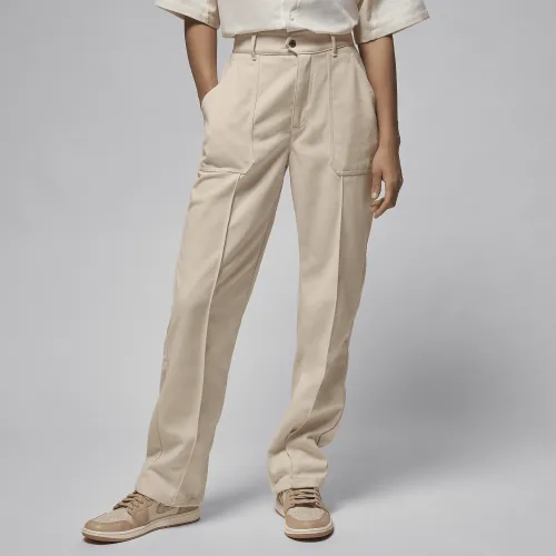 Nike Jordan женская Woven Pants цвет коричневый