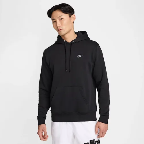 Nike Club чоловічі Pullover Fleece Толстовка з капюшоном колір чорний