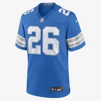 Jahmyr Gibbs Detroit Lions чоловічі Nike NFL Game Football Jersey блакитний