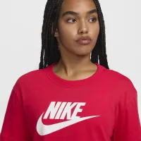 Nike Sportswear Essential жіноча Cropped Logo футболка колір червоний