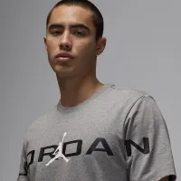 Nike Jordan чоловічі футболка колір сірий