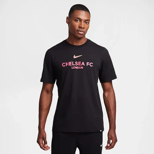 Chelsea FC мужские Nike Soccer футболка цвет черный