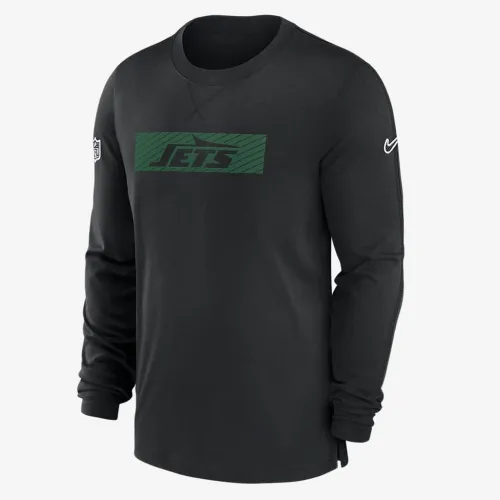 New York Jets Sideline Player Team Issue Men’s Nike Dri-FIT Long-Sleeve Top колір чорний