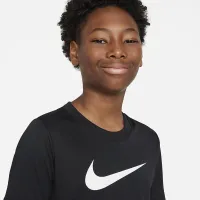 Nike Dri-FIT Legend Big детские (для мальчиков) футболка цвет черный