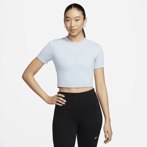 Nike Sportswear Essential женская Slim Cropped футболка синий