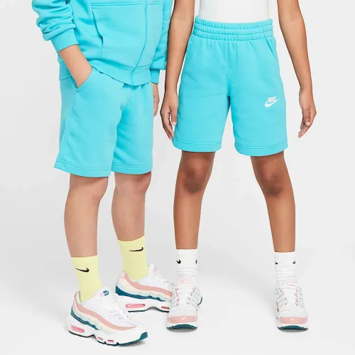 Nike Sportswear Club Fleece Big дитячі French Terry шорти колір зелений