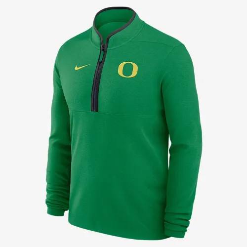 Oregon Ducks Victory мужские Nike Dri-FIT College 1/2-Zip Long-Sleeve Top цвет зеленый