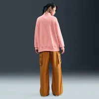 Nike Sportswear Phoenix Fleece женская оверсайз 1/4-Zip Long свитшот Pink