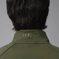 Nike Jordan Flight мужские Graphic Fleece 1/4-Zip цвет зеленый