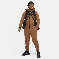 Nike Sportswear Tech Fleece Big детские (для мальчиков) Pants (Extended Size) цвет коричневый