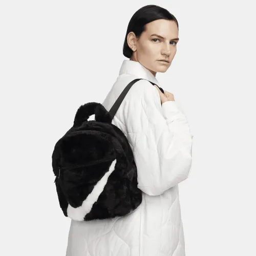 Nike Sportswear Futura 365 Faux Fur Mini рюкзак (6L) цвет черный