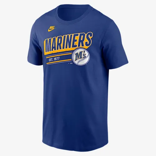 Seattle Mariners Cooperstown Retro чоловічі Nike MLB футболка блакитний