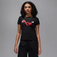 Nike Jordan женская Graphic футболка цвет черный