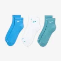 Nike Everyday Plus Cushioned тренувальні Ankle шкарпетки (3 пар) різнокольорові
