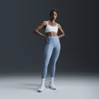 Nike Zenvy жіноча Gentle-Support З високою талією 7/8 лосіни блакитний
