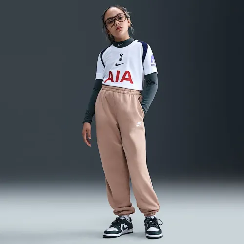 Nike Sportswear Club Fleece Big дитячі Loose Pants колір коричневий