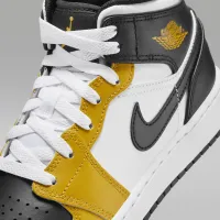 Nike Air Jordan 1 Mid Big детские Кроссовки Yellow