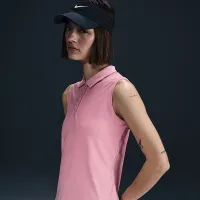Nike Victory женская Dri-FIT Sleeveless Polo Pink