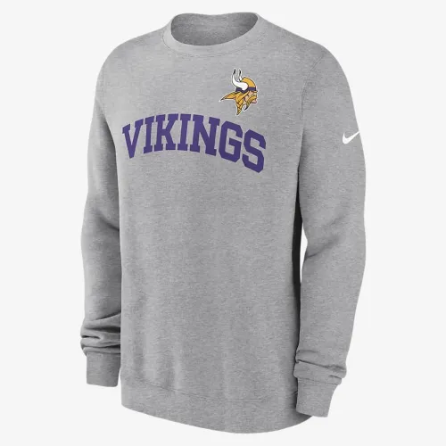Minnesota Vikings Club чоловічі Nike NFL Pullover Crew колір сірий