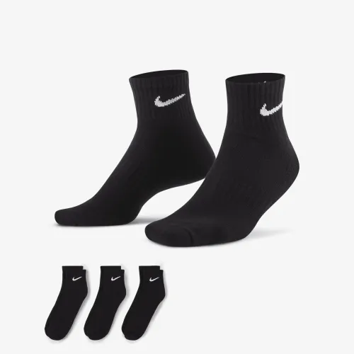 Nike Everyday Cushioned тренувальні Ankle шкарпетки (3 пар) колір чорний