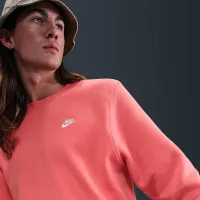Nike Club мужские Fleece Crew Orange