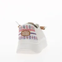 Кроссовки Hey Dude Wendy Peak Baja Stripe 40739-100 - Белые